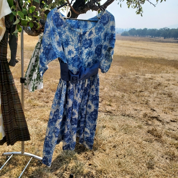 1940 mode o day silk dress - Picture 3 of 8